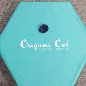Origami Owl Purple Crystal Charm
